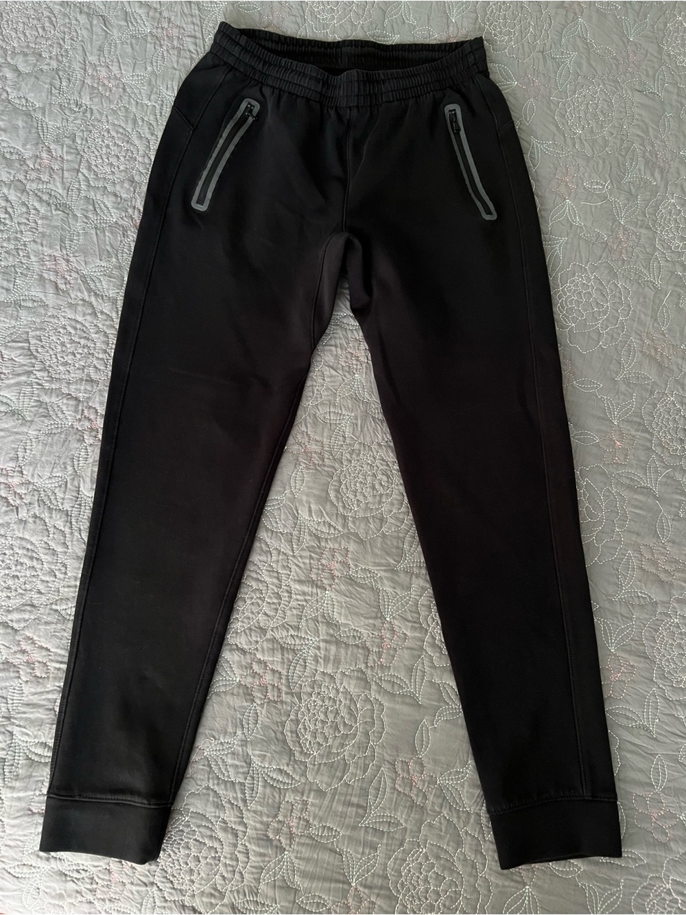 Old Navy Black Men's Jogger Sweatpants with Zippered Pockets